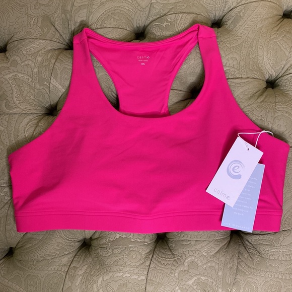 Johnny Was Calme Endurance Sports Bra Size XXL Pink NWT Retail $78 - Picture 7 of 7